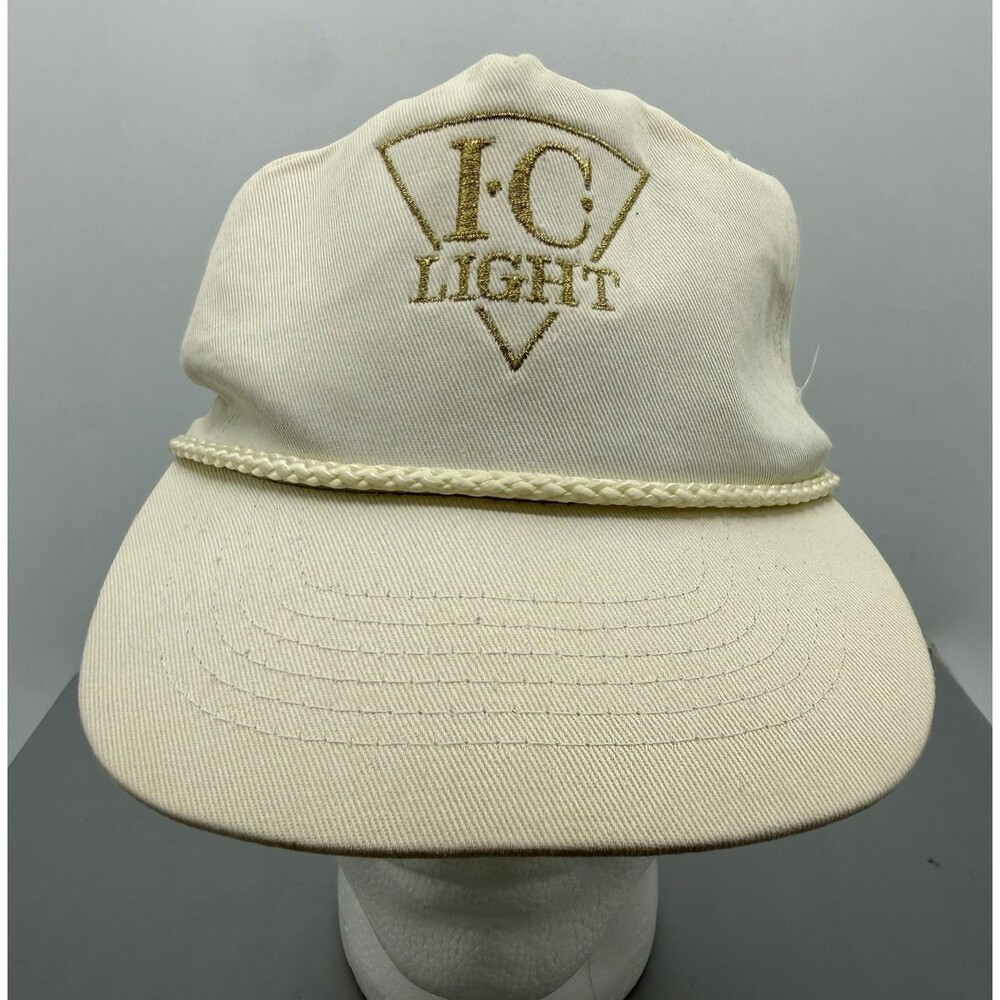 Vintage IC Light Beer Snapback Trucker Rope Hat OSFA Cap KC Hat